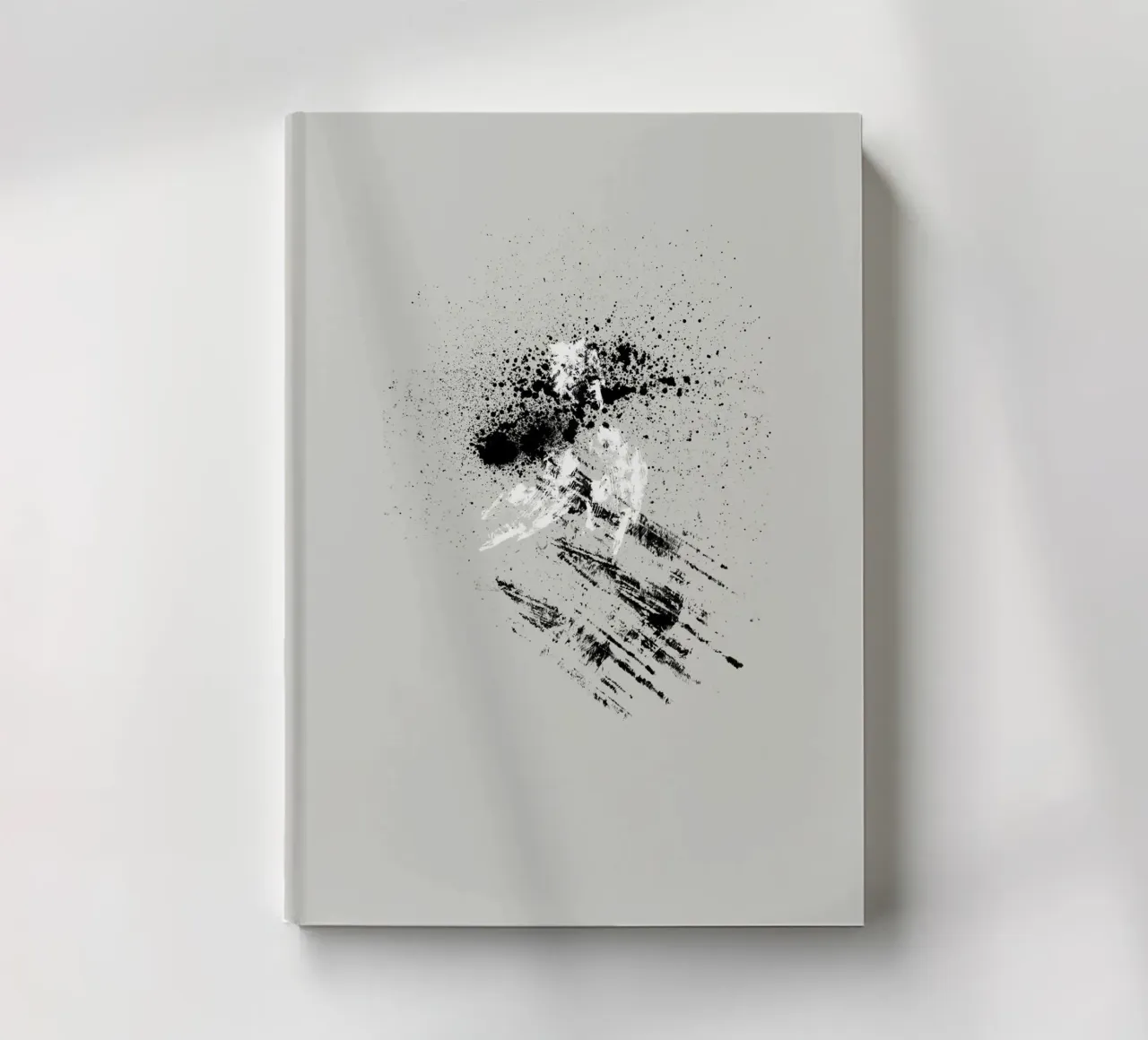 Modern abstract with grey background notebook by Imaginative