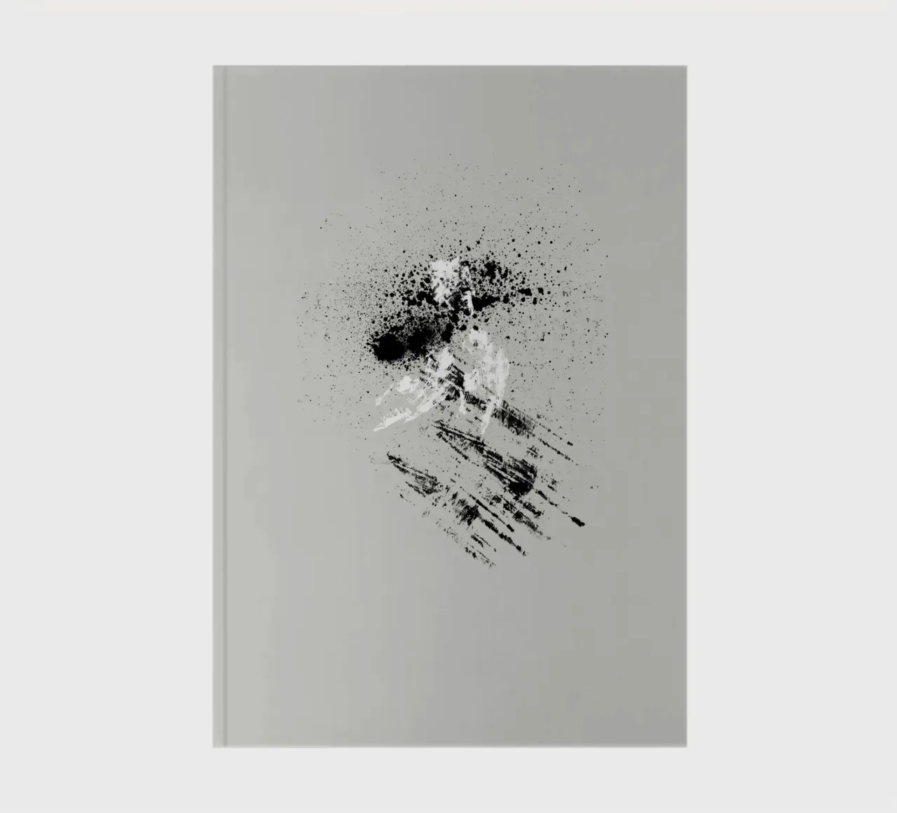 Modern abstract with grey background notebook by Imaginative