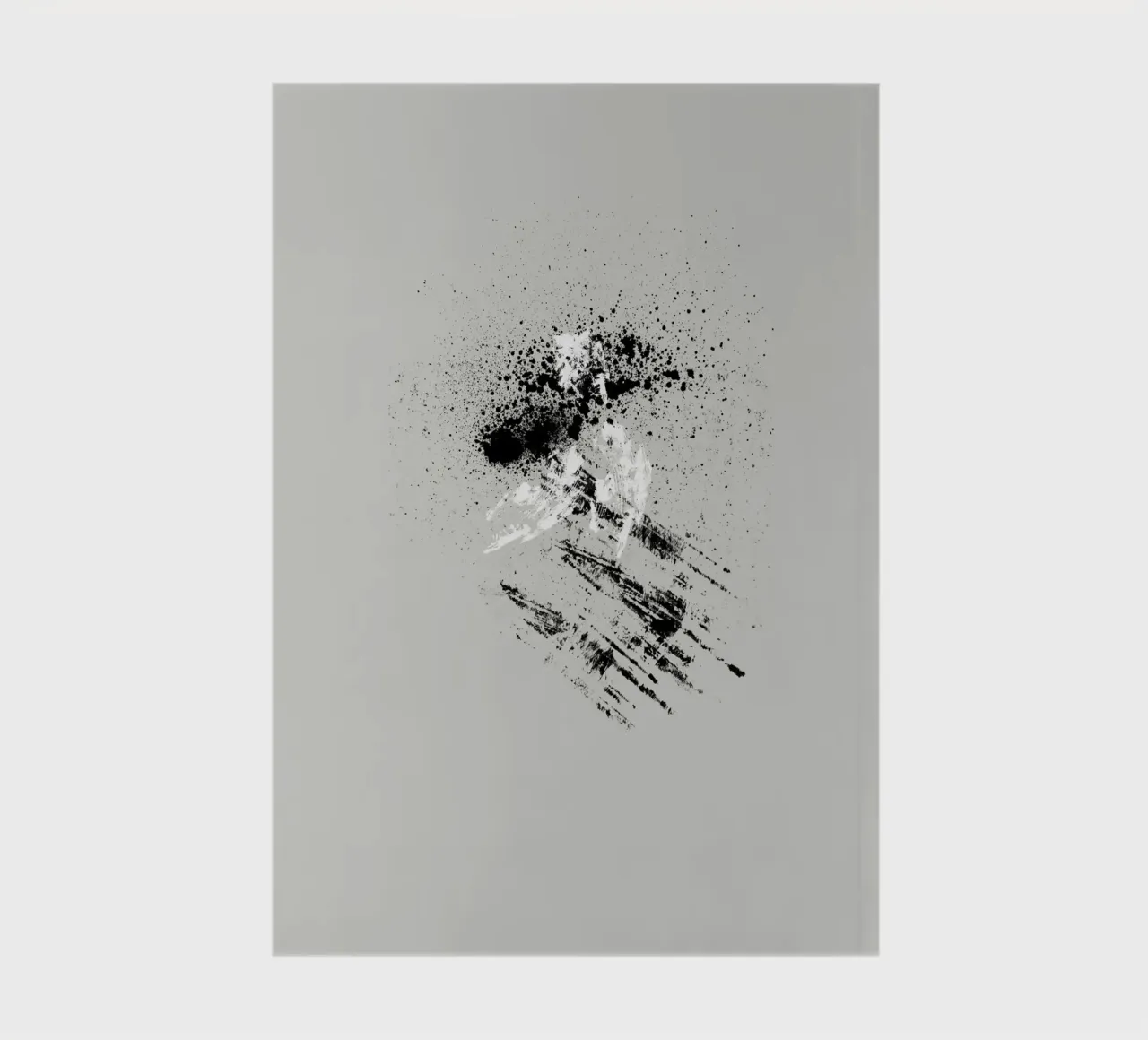 Modern abstract with grey background notebook by Imaginative