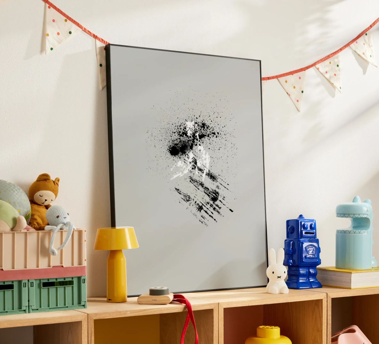 Modern abstract with grey background alluminio dibond da Imaginative