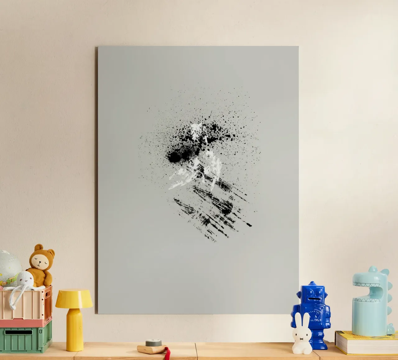Modern abstract with grey background pannello forex da Imaginative