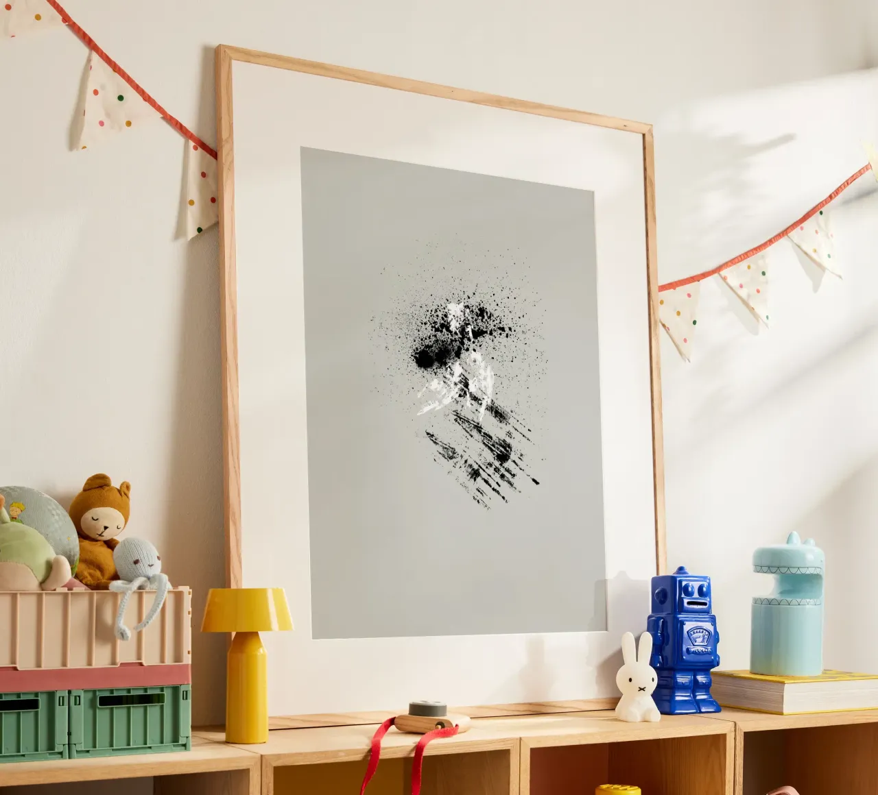 Modern abstract with grey background carta hahnemühle da Imaginative