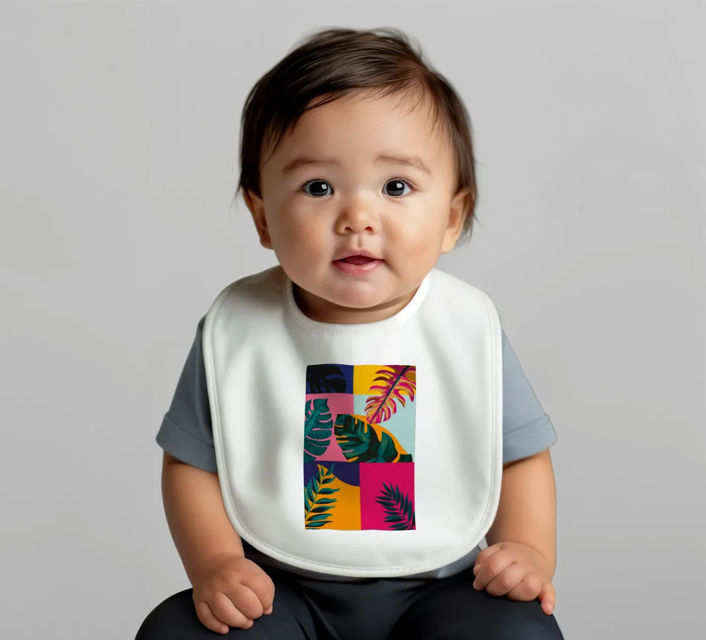 Geo patchwork tropicale bavaglino da Ember Stone