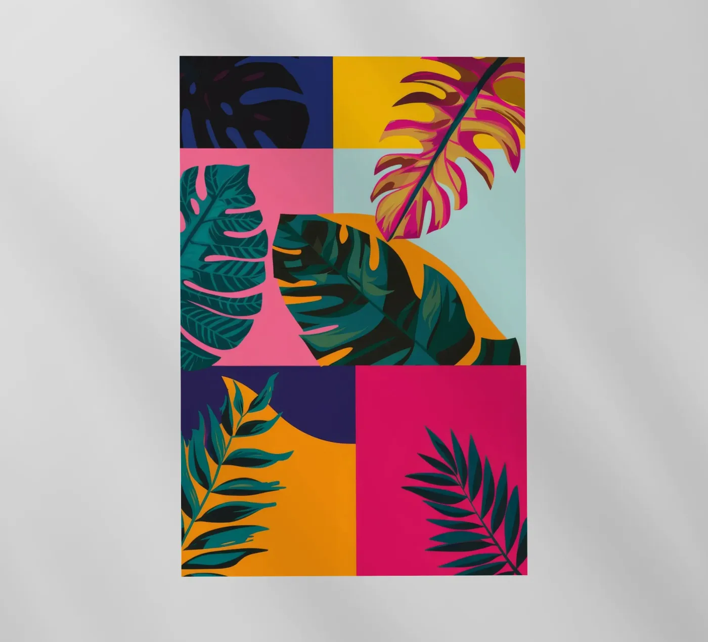 Tropical Geo Patchwork pellicola backlit da Ember Stone