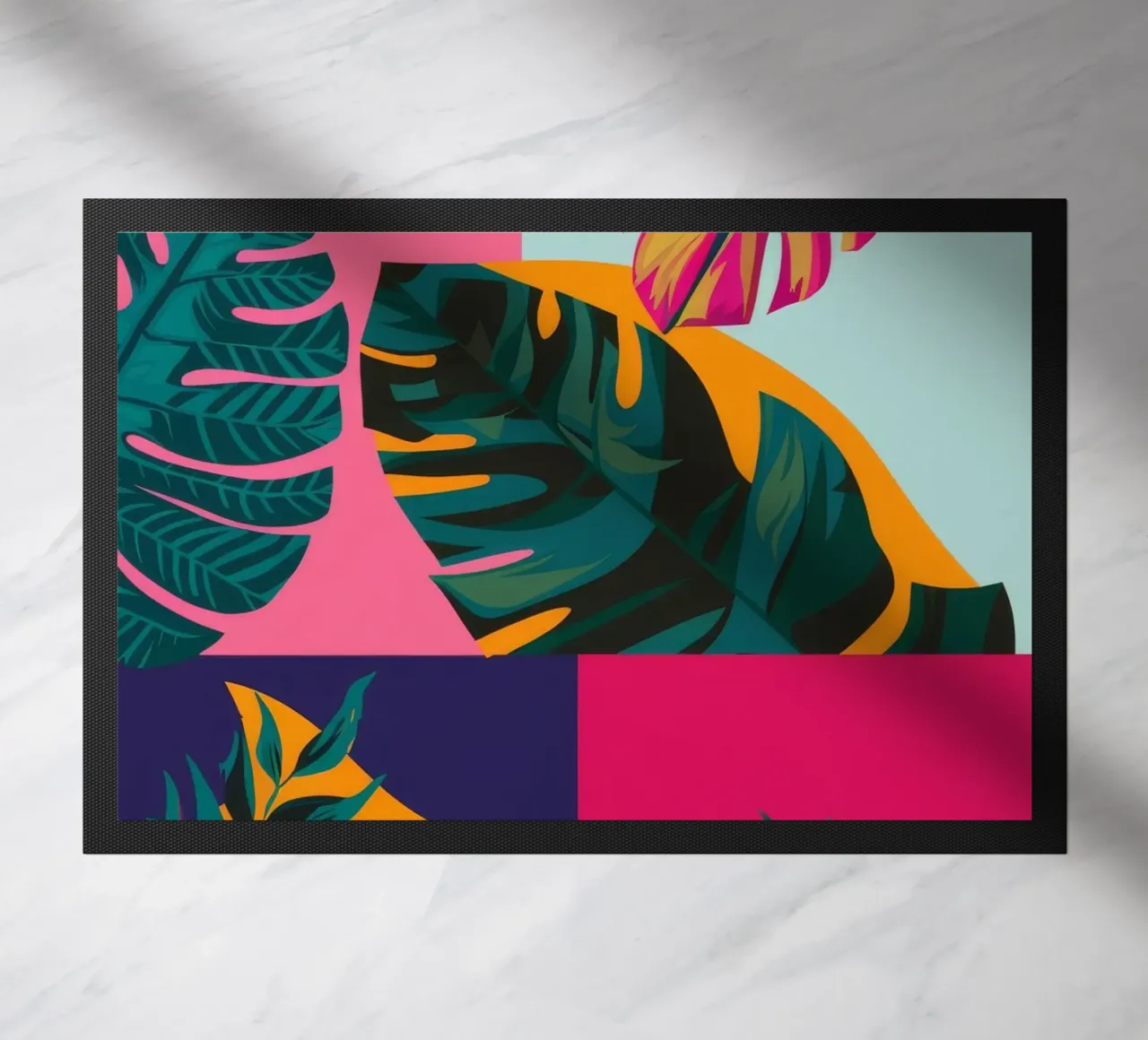 Geo patchwork tropicale zerbino da Ember Stone