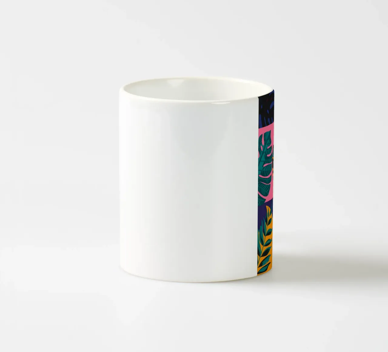Geo patchwork tropicale tazza in ceramica da Ember Stone