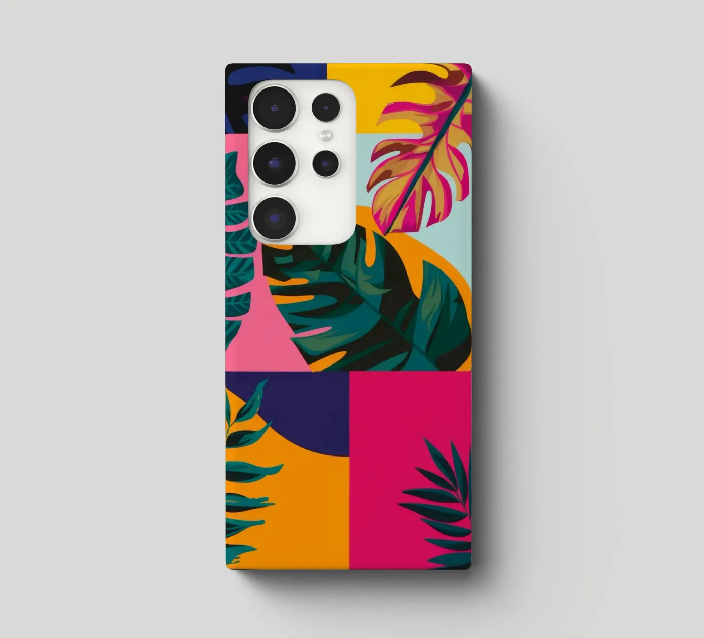 Geo patchwork tropicale cover samsung da Ember Stone