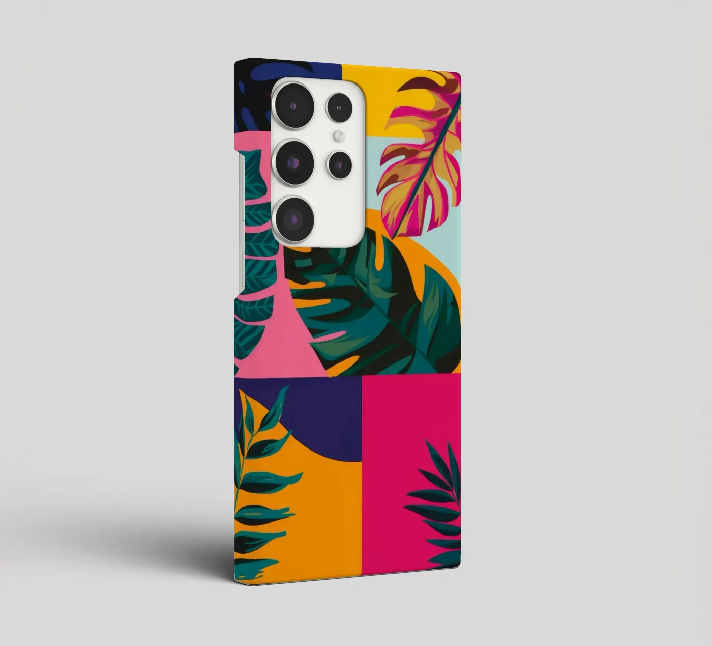 Geo patchwork tropicale cover samsung da Ember Stone