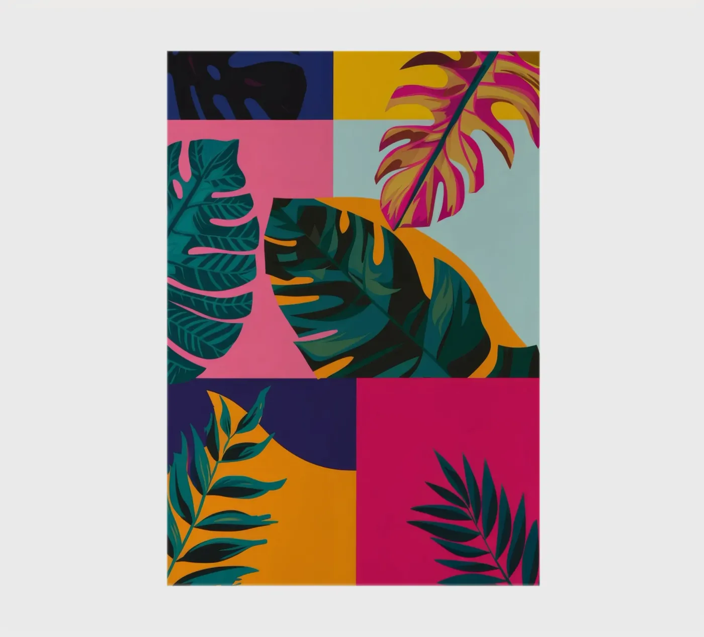 Tropical Geo Patchwork notebook by Ember Stone