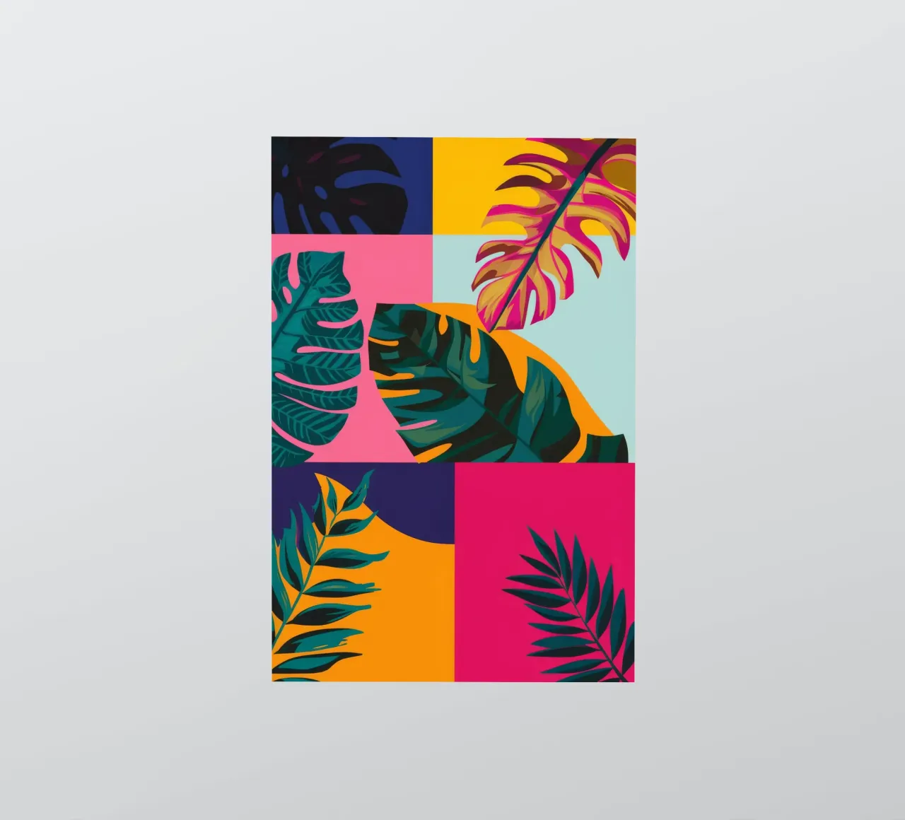 Tropical Geo Patchwork sticker by Ember Stone
