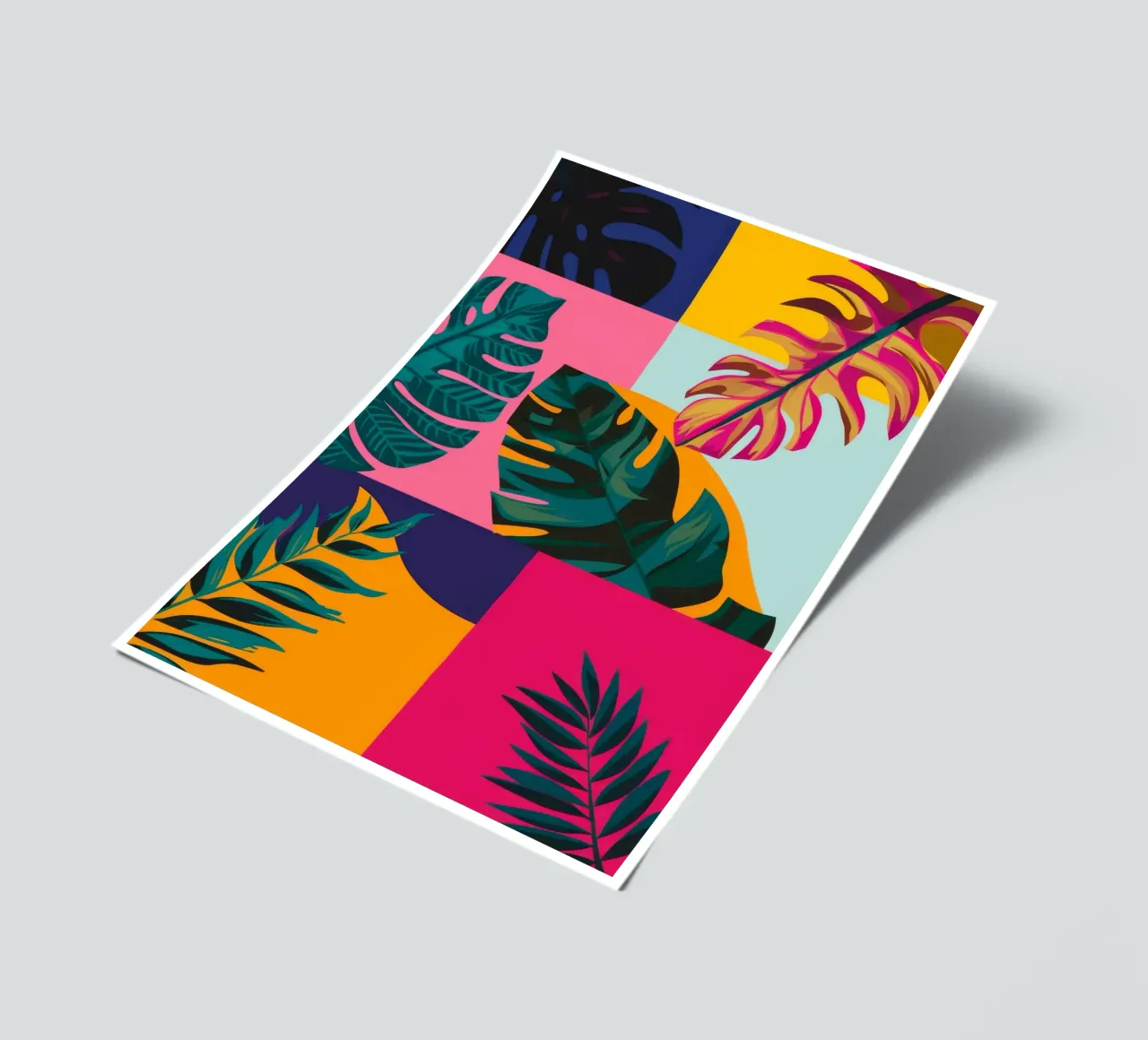 Tropical Geo Patchwork sticker sheet by Ember Stone