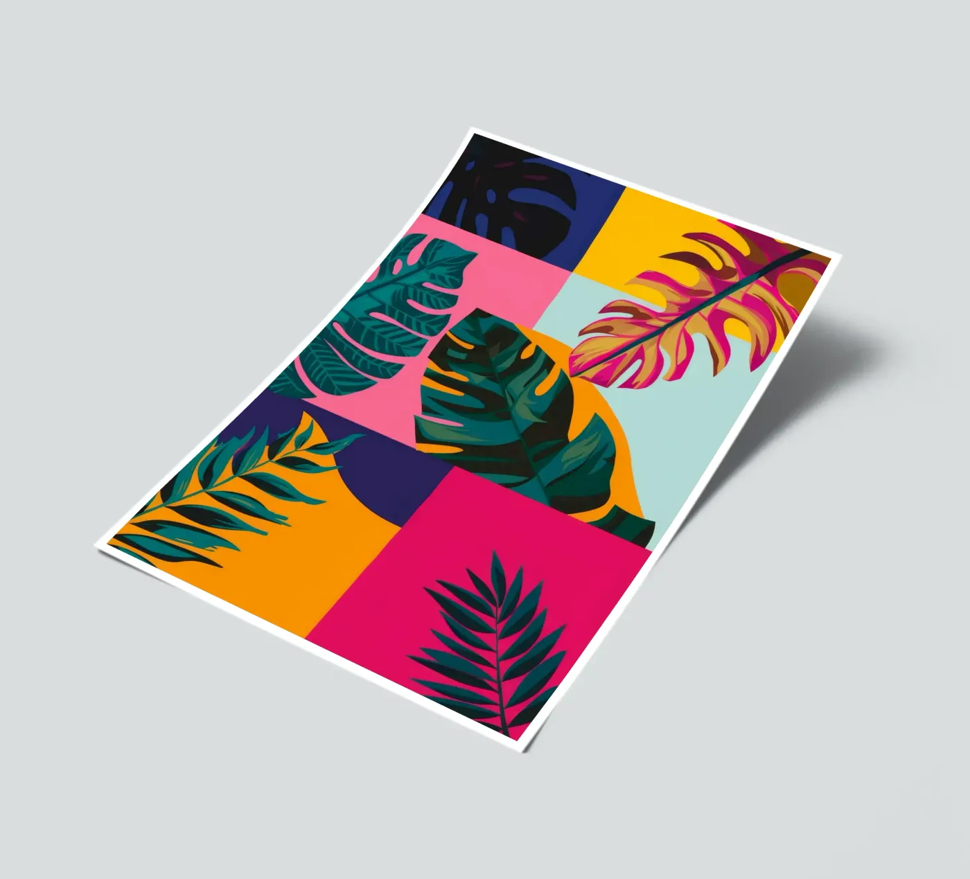 Tropical Geo Patchwork planche autocollant de Ember Stone