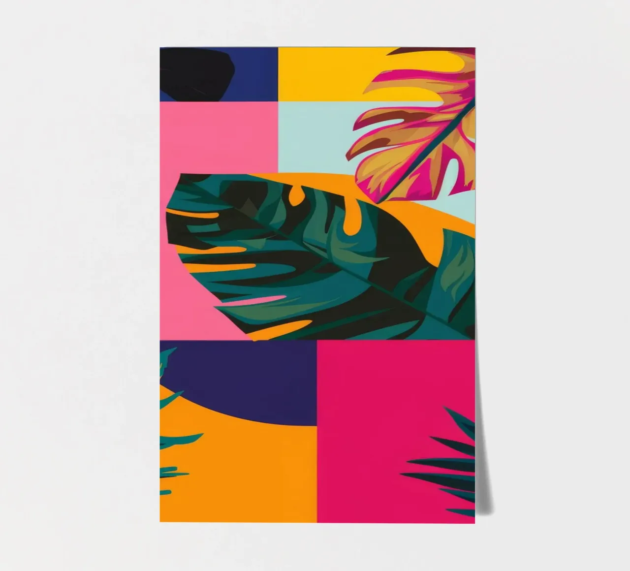 Tropical Geo Patchwork sticker sheet by Ember Stone