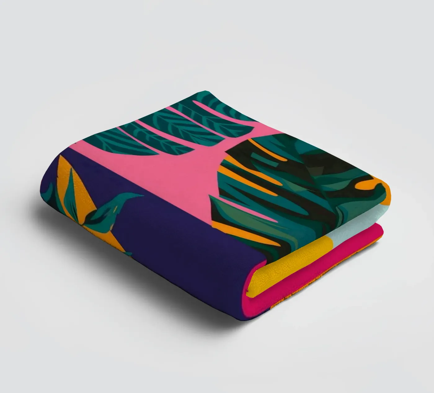 Tropical Geo Patchwork serviette de bain de Ember Stone