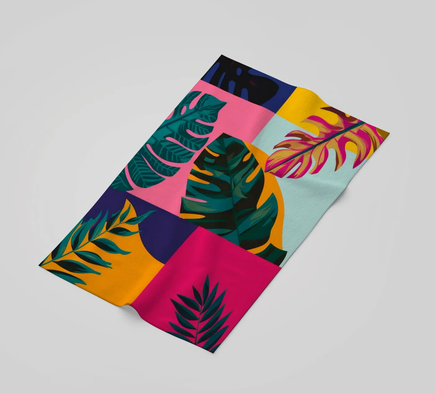 Tropical Geo Patchwork telo mare da Ember Stone