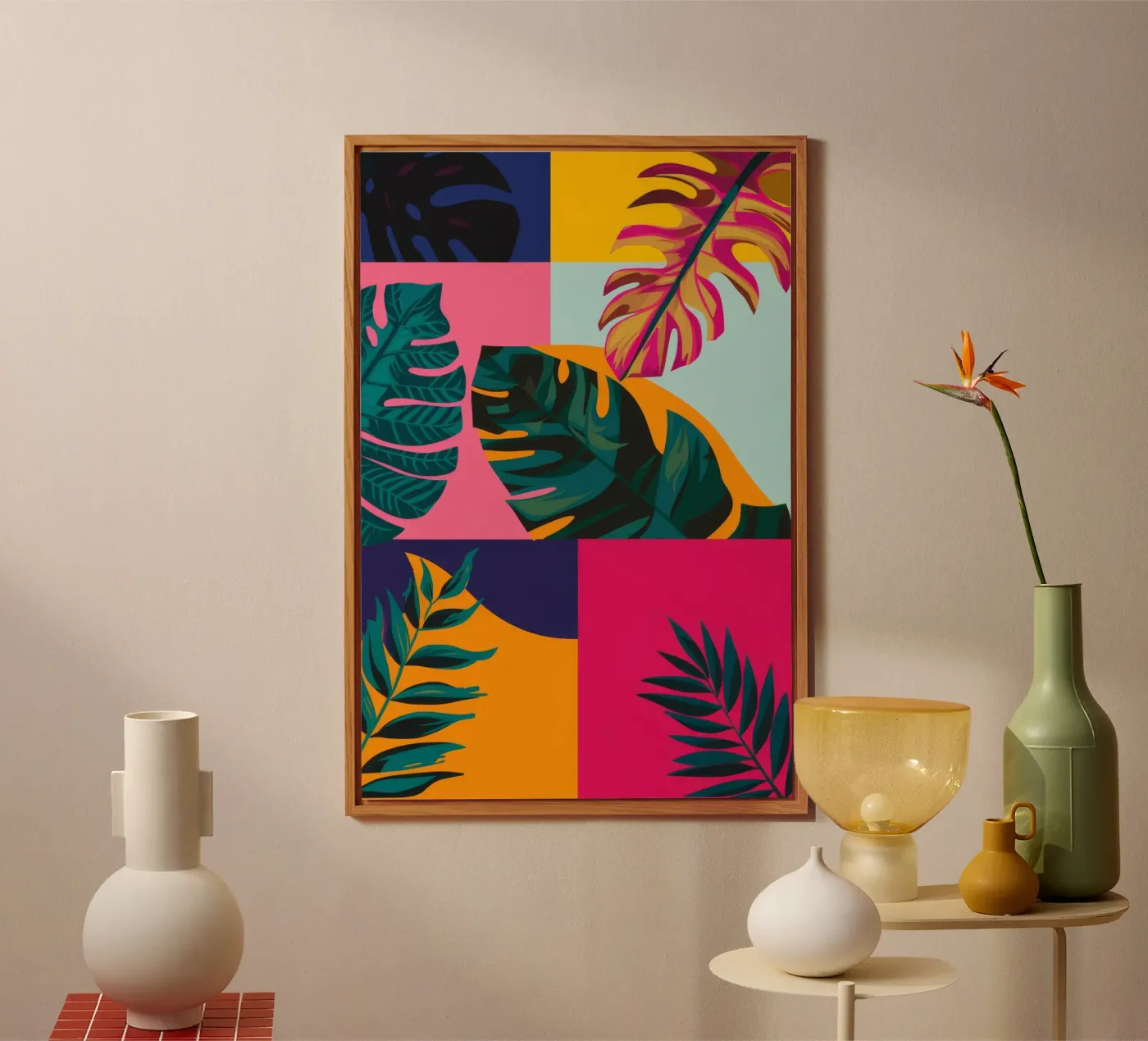 Geo patchwork tropicale pannello forex da Ember Stone