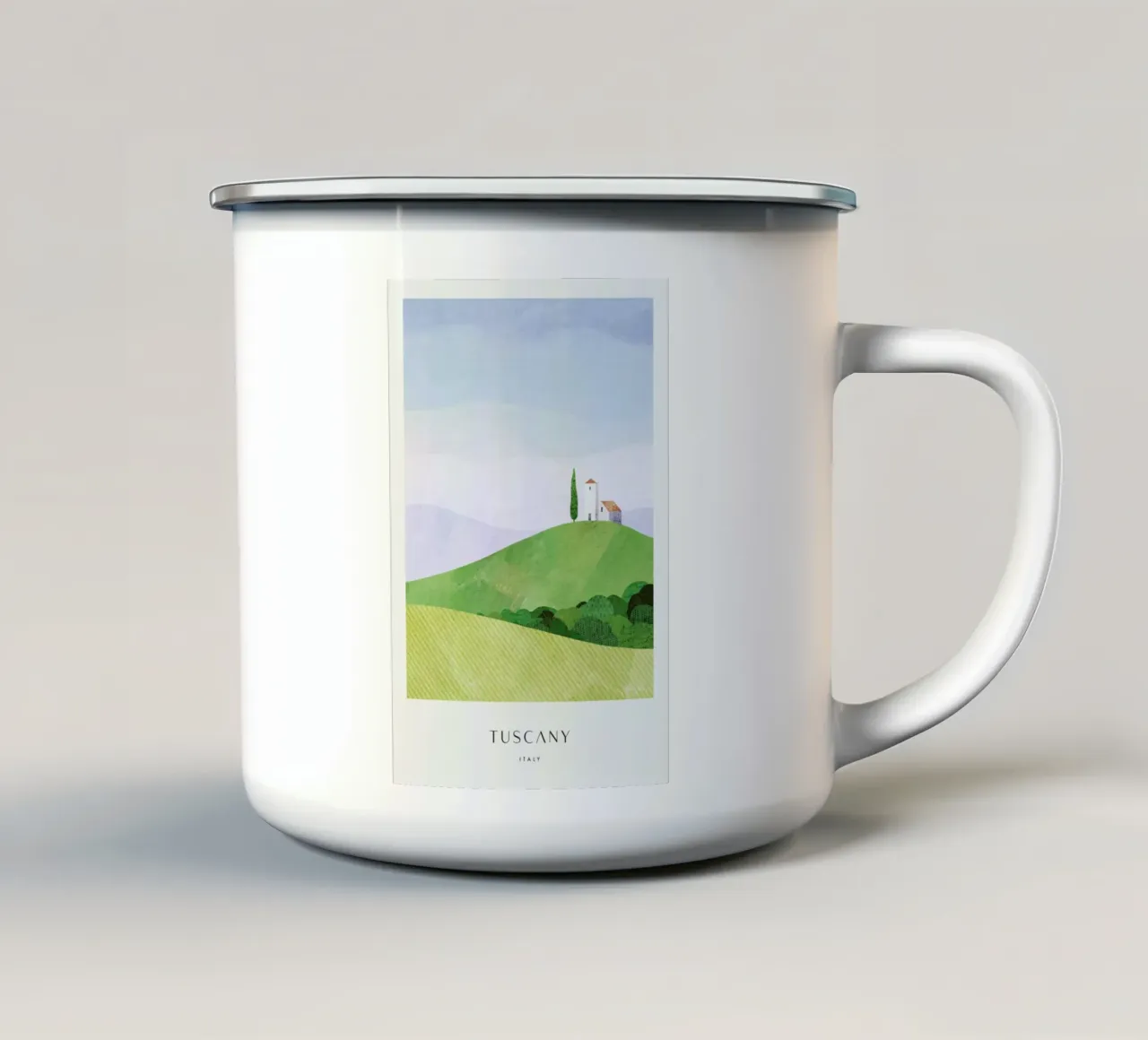 Tuscany Series II tazza in smalto da Henry Rivers