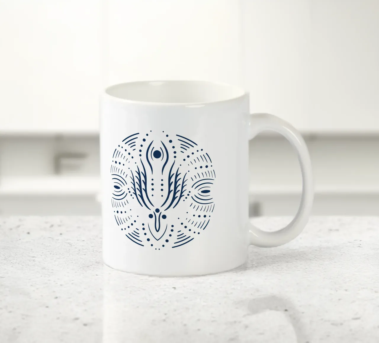 Mandala sacro tazza in ceramica da Dream Print Designs