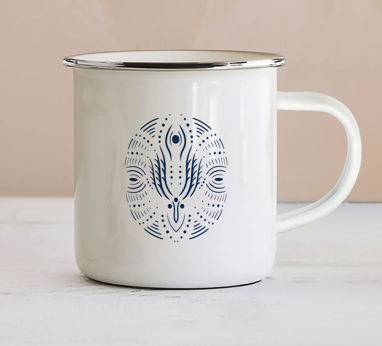 Mandala sacro tazza in smalto da Dream Print Designs