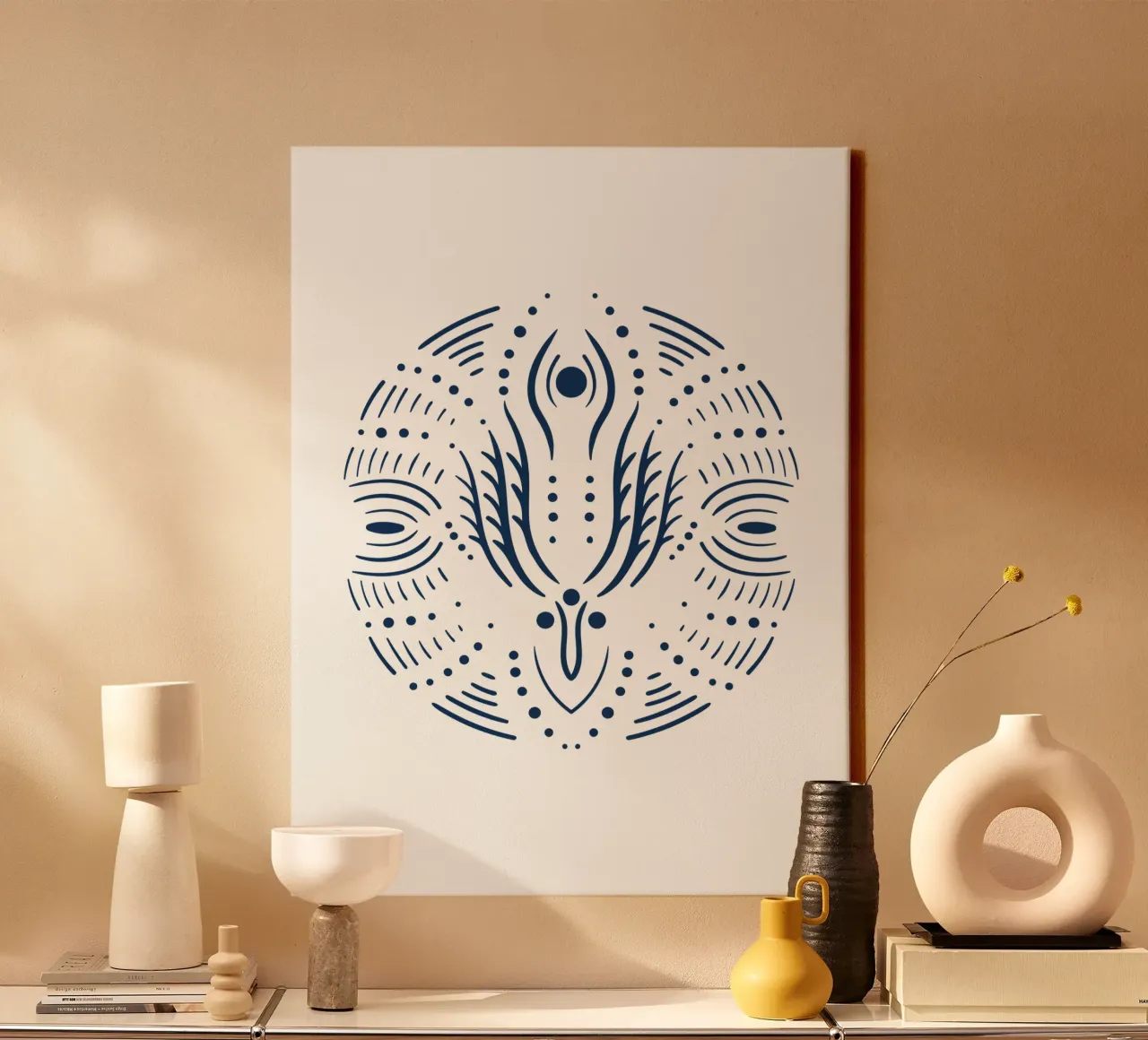 Sacred Mandala canvas by Dream Print Designs