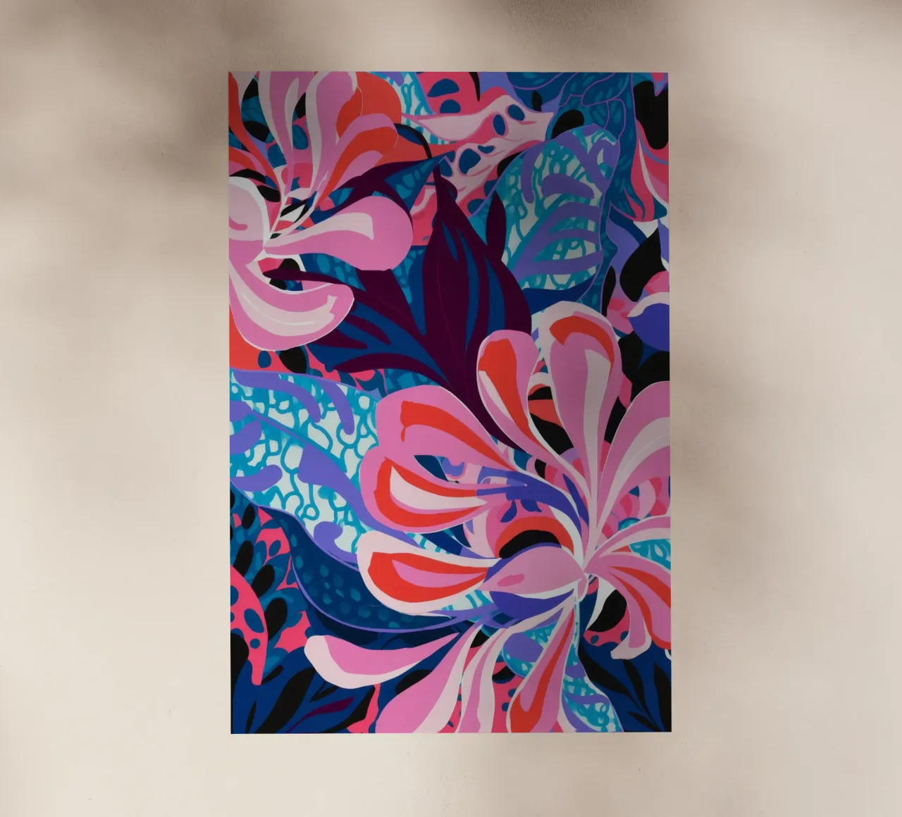 Explosive Pink Bloom backlit film by Ember Stone