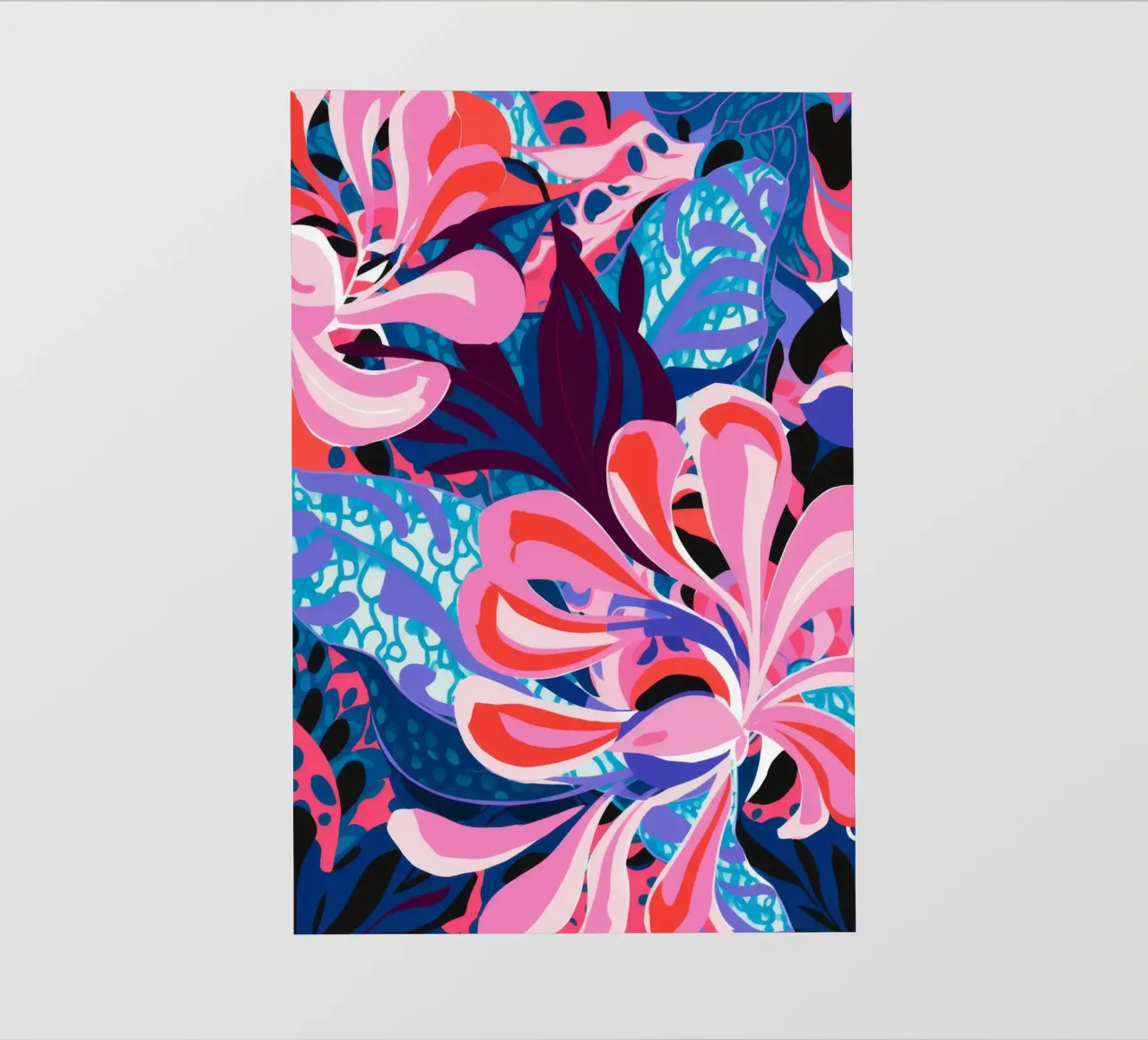 Explosive Pink Bloom backlit film by Ember Stone