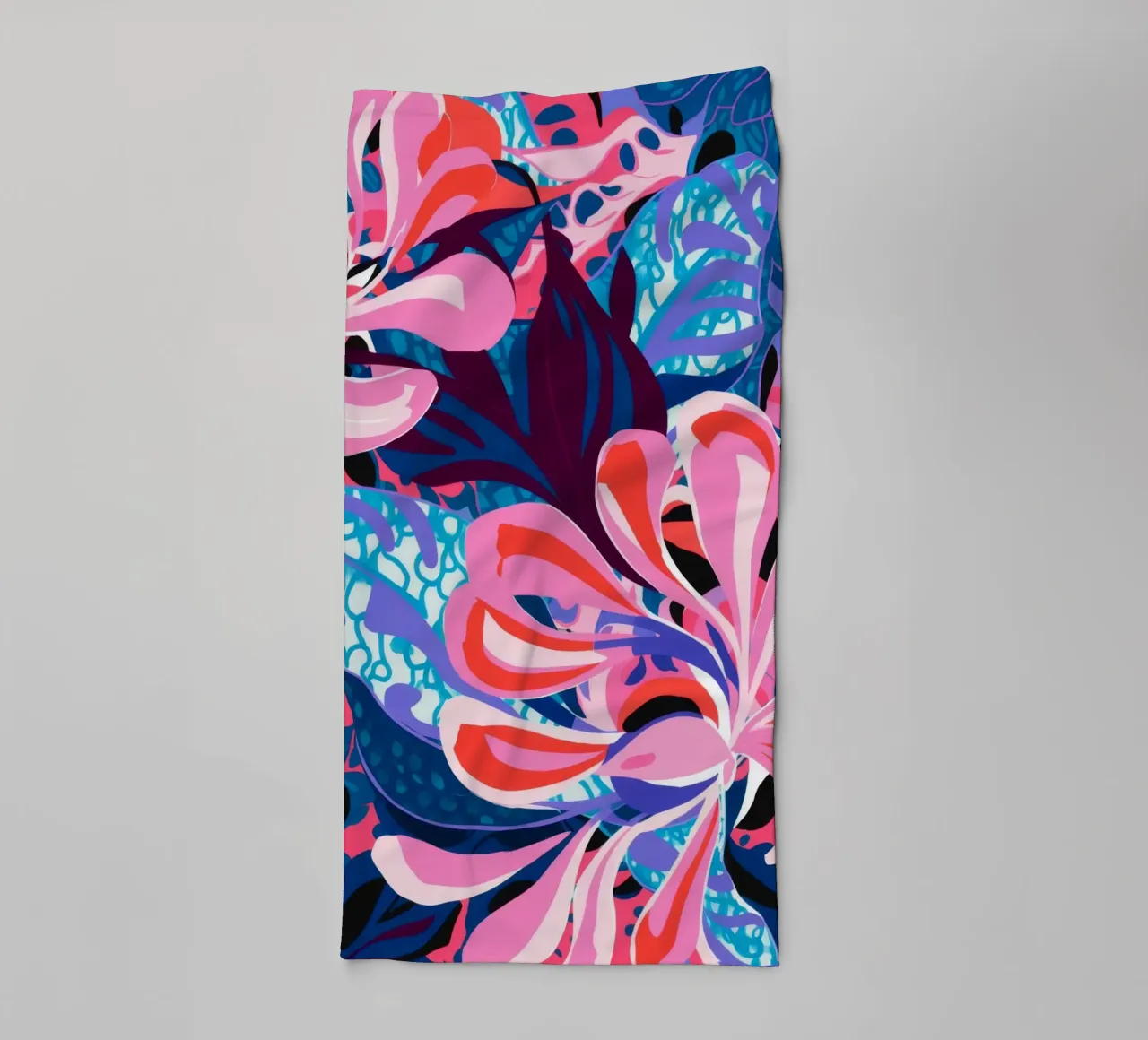 Explosive Pink Bloom towel by Ember Stone