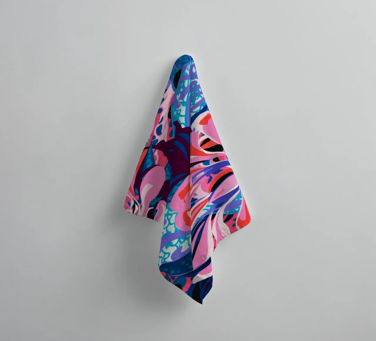 Explosive Pink Bloom towel by Ember Stone
