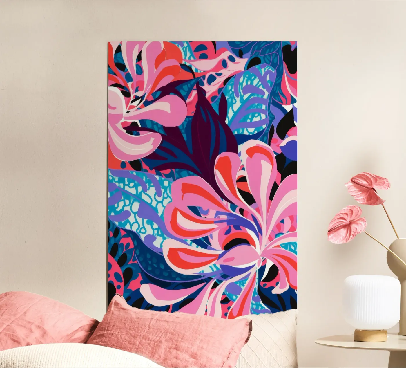 Explosive Pink Bloom poster by Ember Stone