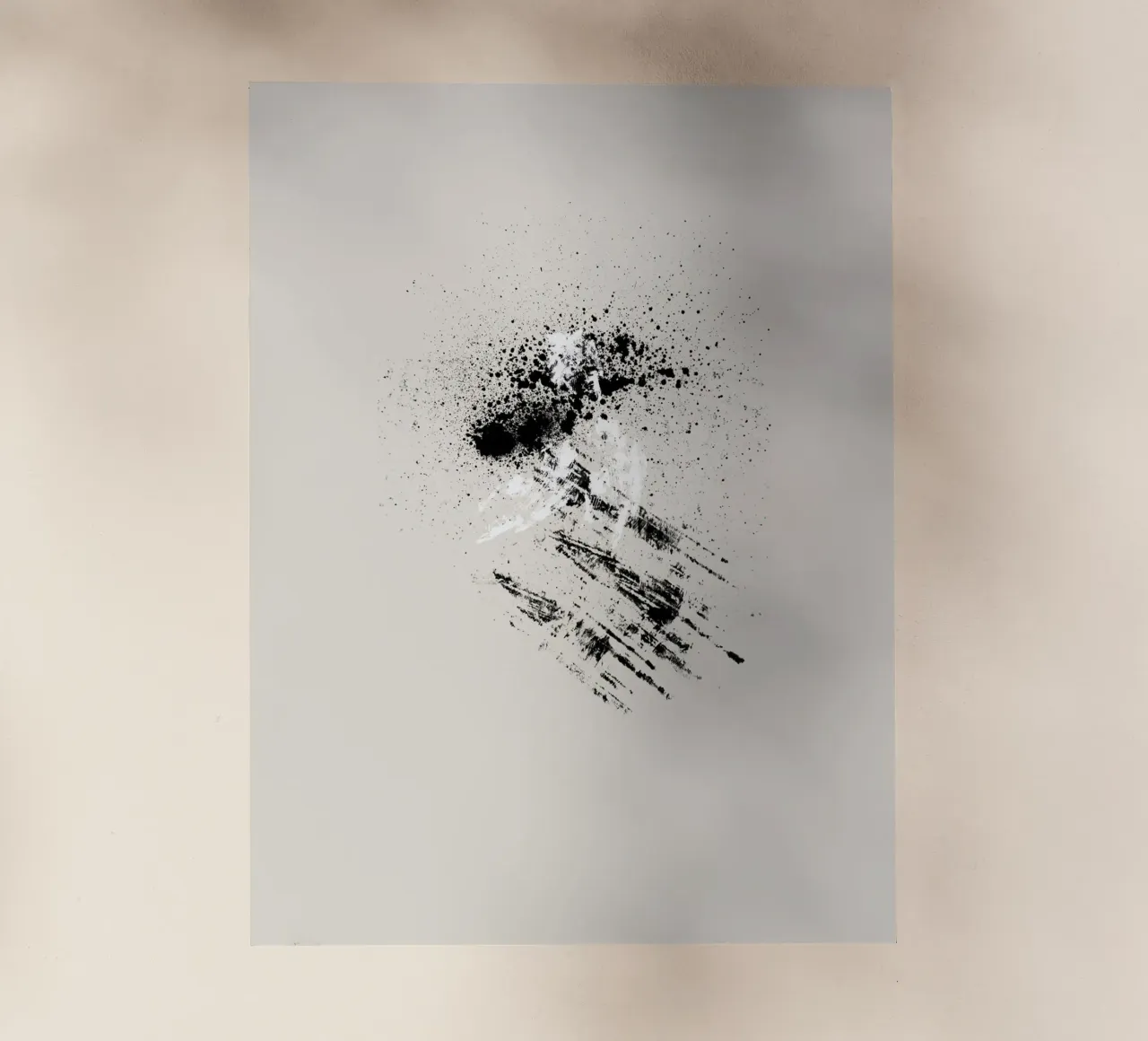 Modern abstract with beige background pellicola backlit da Imaginative