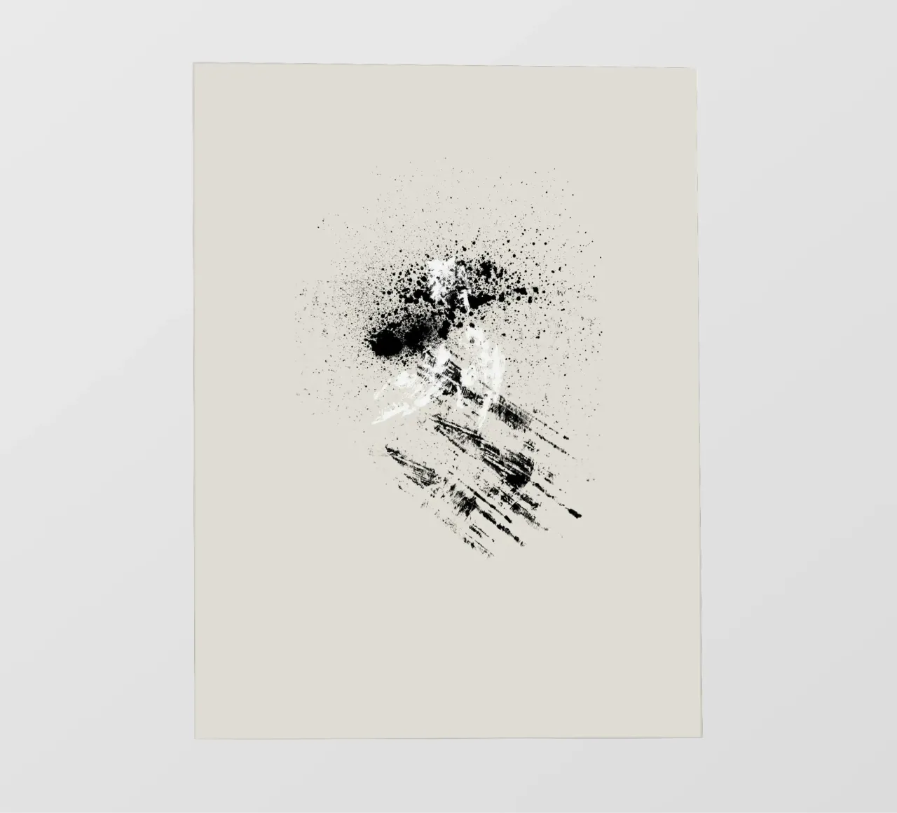 Modern abstract with beige background telo in pvc da Imaginative