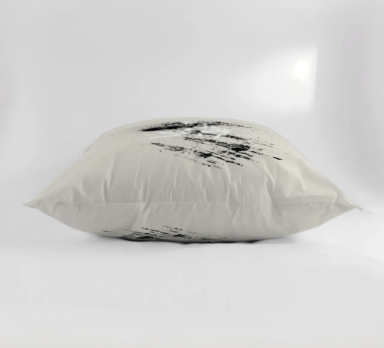 Modern abstract with beige background decorative cushion by Imaginative