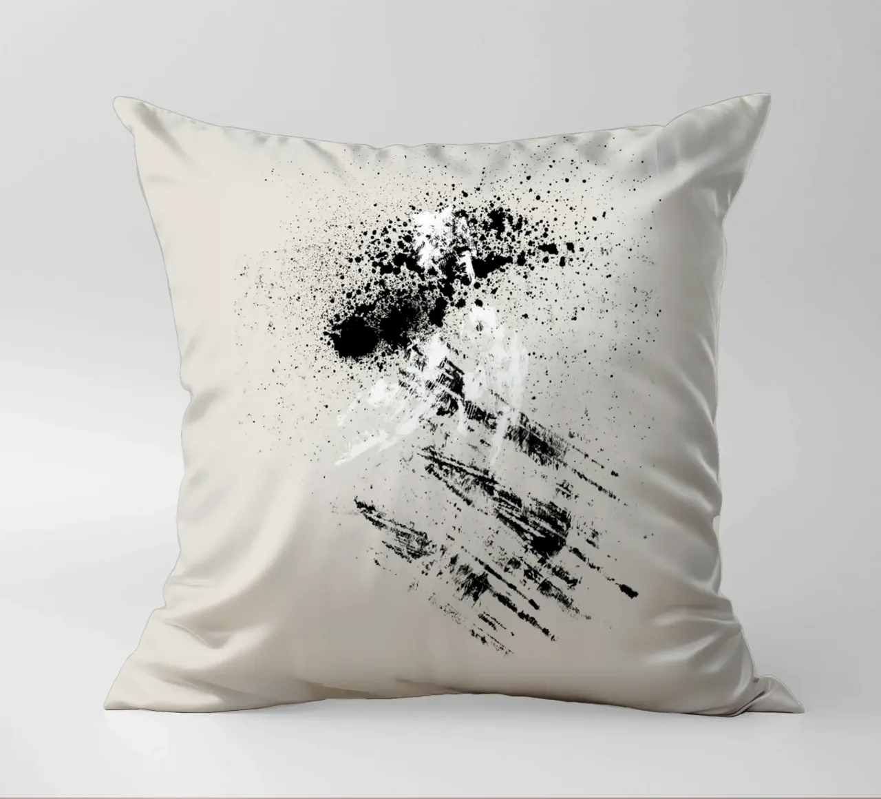 Modern abstract with beige background cuscino da Imaginative