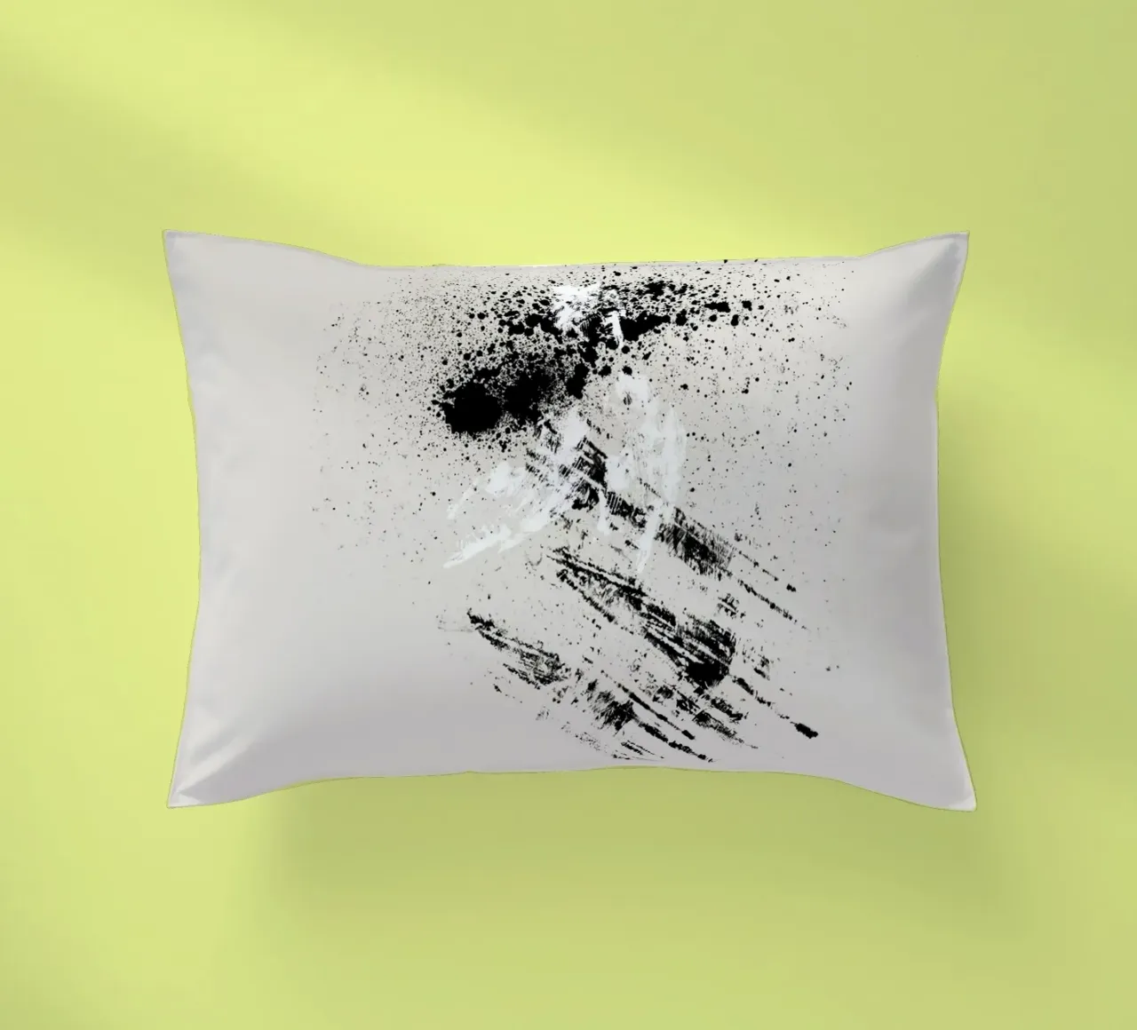 Modern abstract with beige background decorative cushion by Imaginative