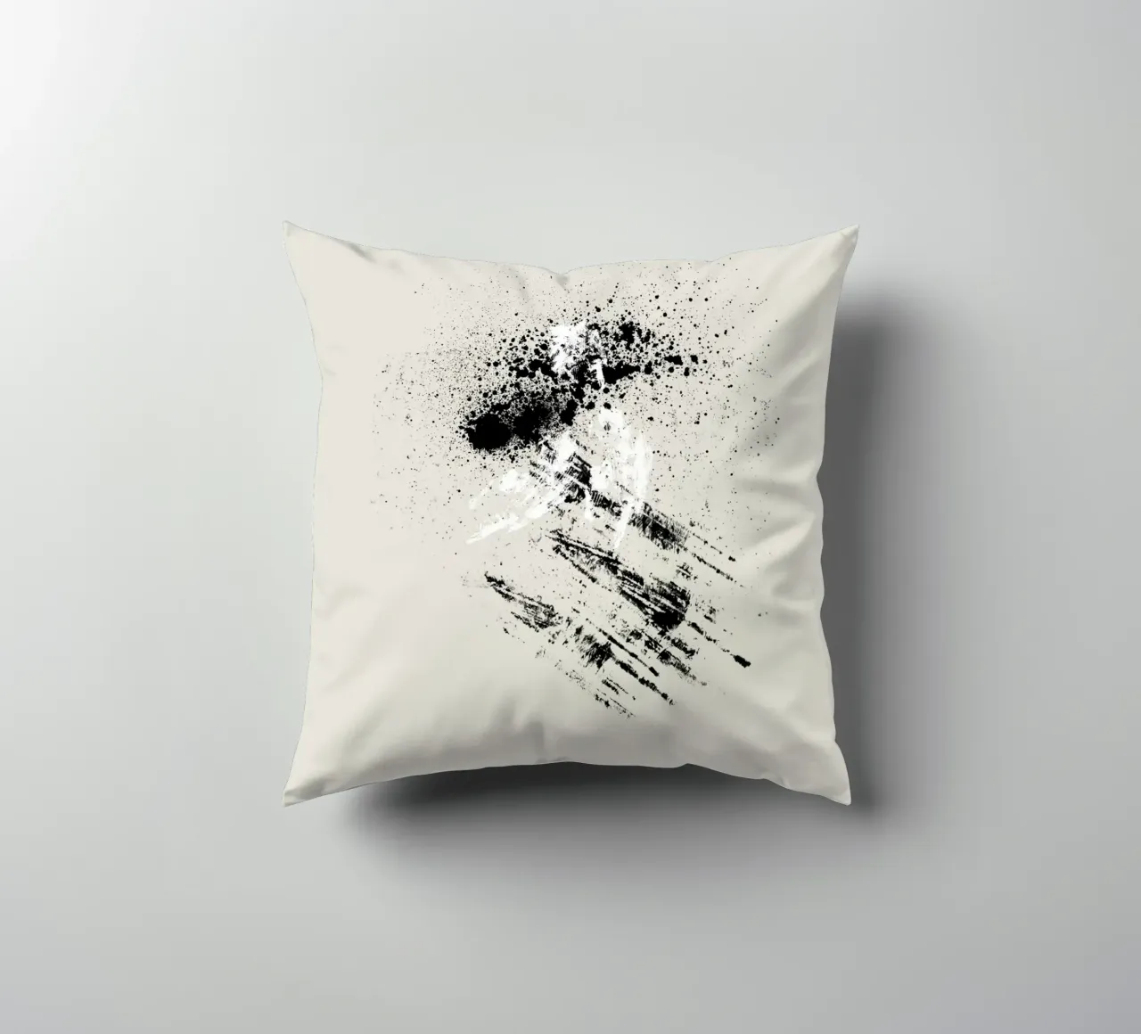 Modern abstract with beige background cuscino da Imaginative