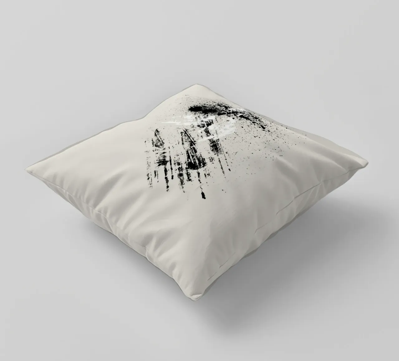 Modern abstract with beige background cuscino da Imaginative