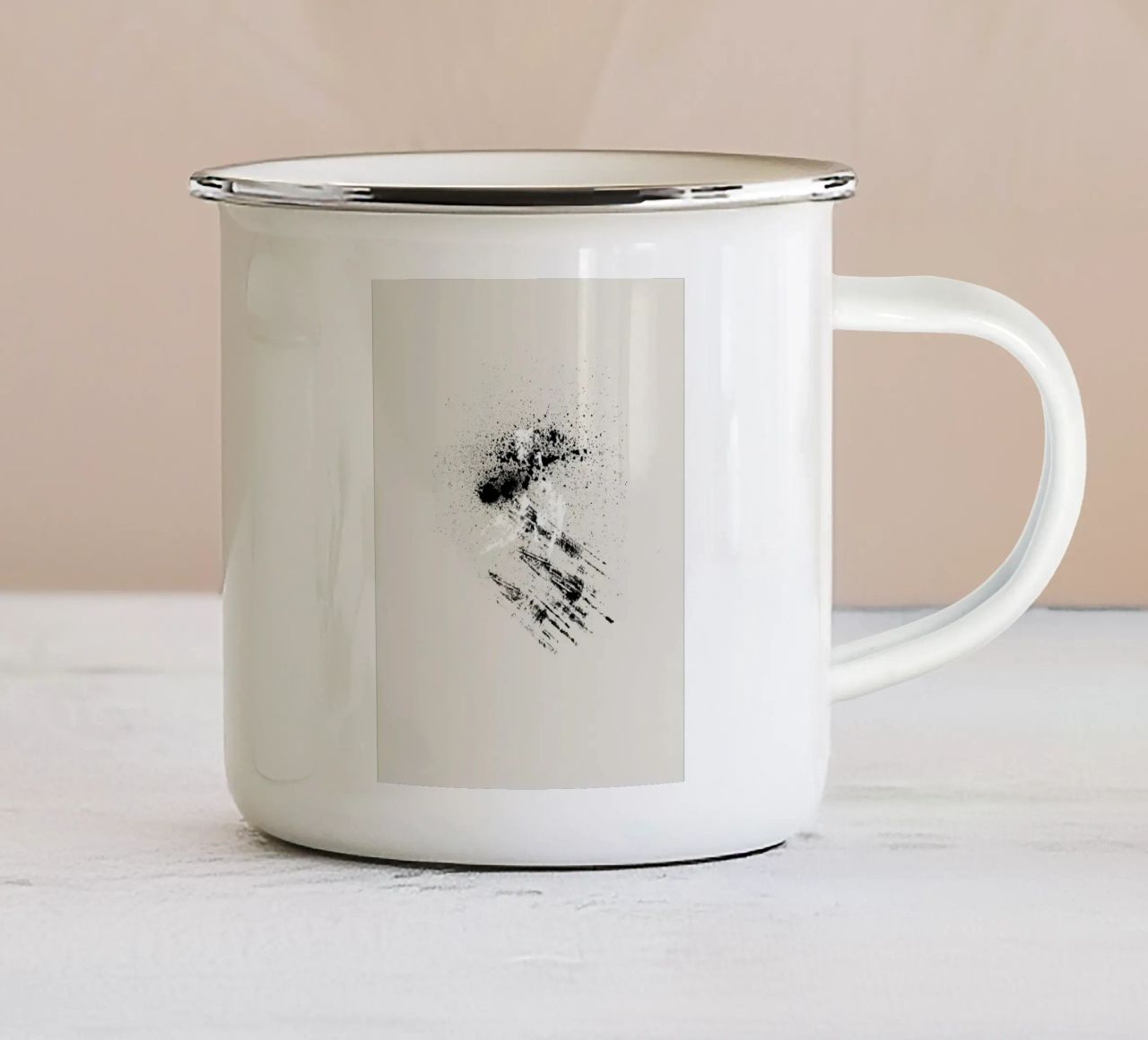 Modern abstract with beige background tazza in smalto da Imaginative