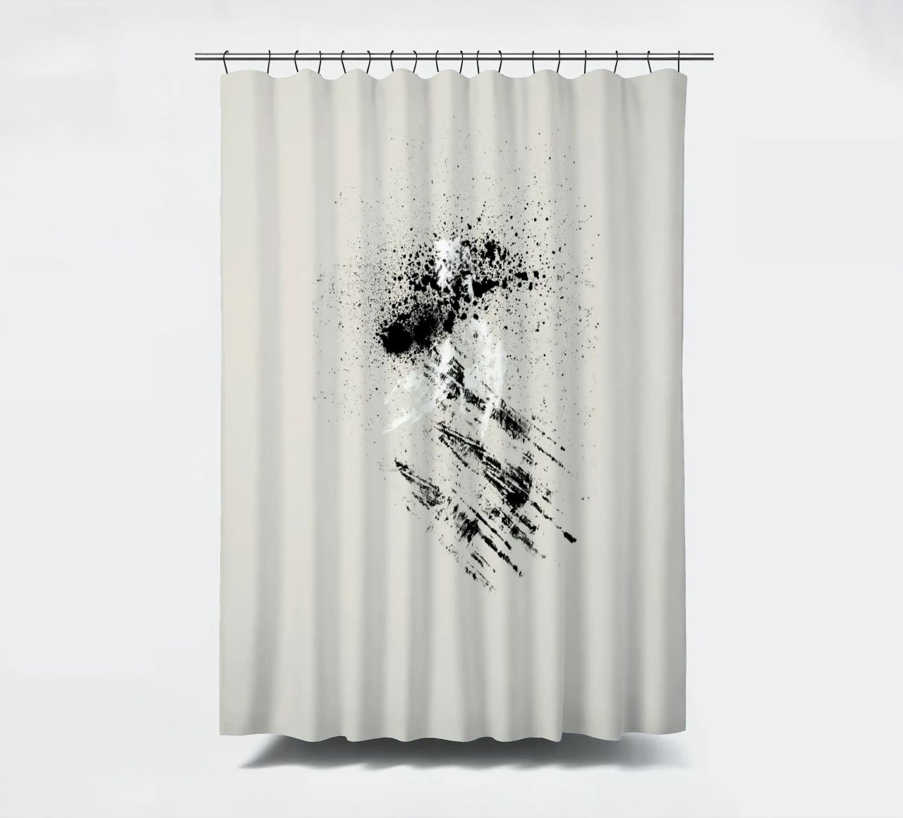 Modern abstract with beige background tenda da doccia da Imaginative