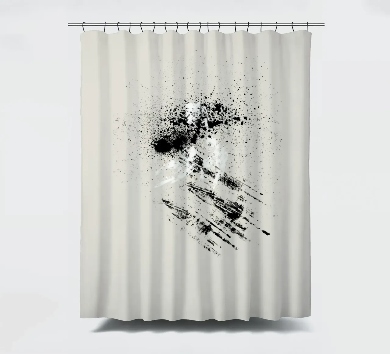 Modern abstract with beige background Duschvorhang von Imaginative