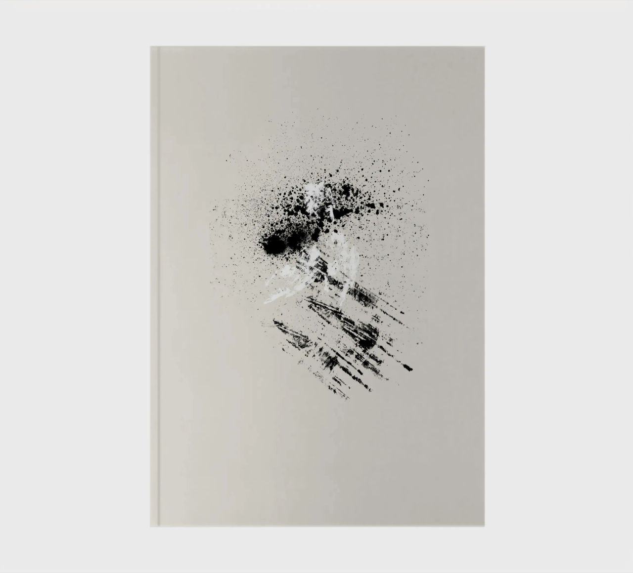 Modern abstract with beige background notebook by Imaginative
