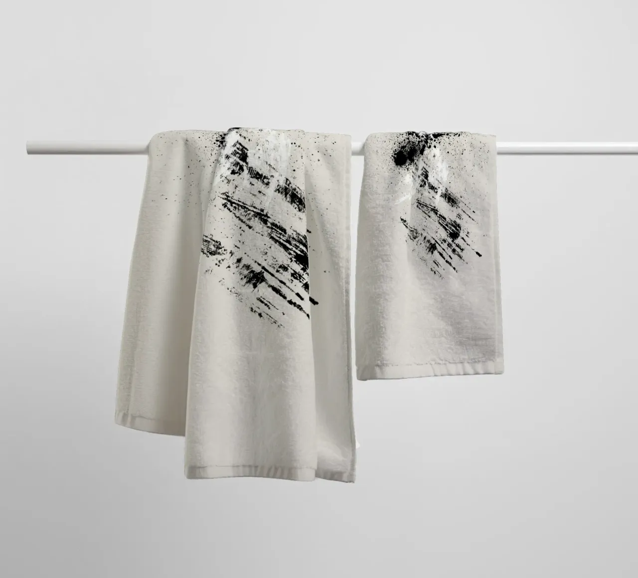 Modern abstract with beige background asciugamano da bagno da Imaginative