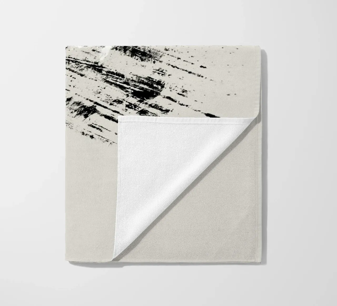 Modern abstract with beige background telo mare da Imaginative