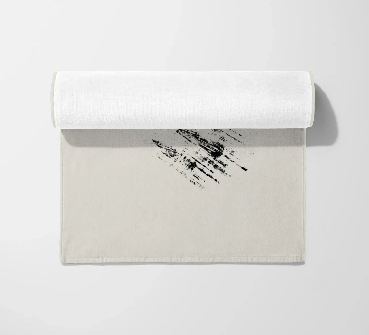 Modern abstract with beige background telo mare da Imaginative