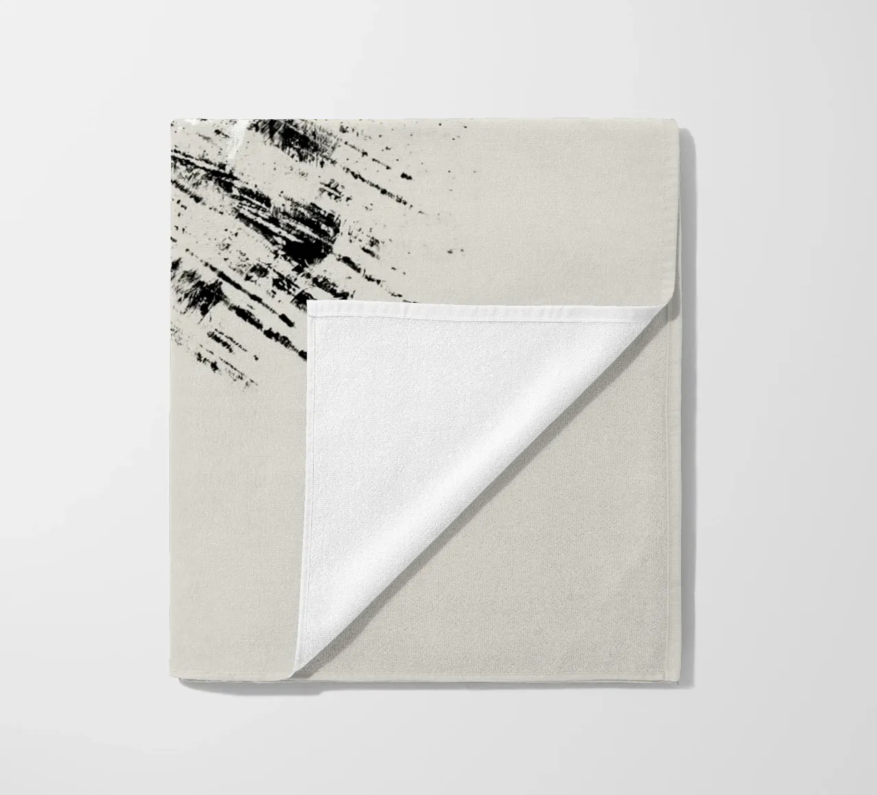 Modern abstract with beige background telo mare da Imaginative