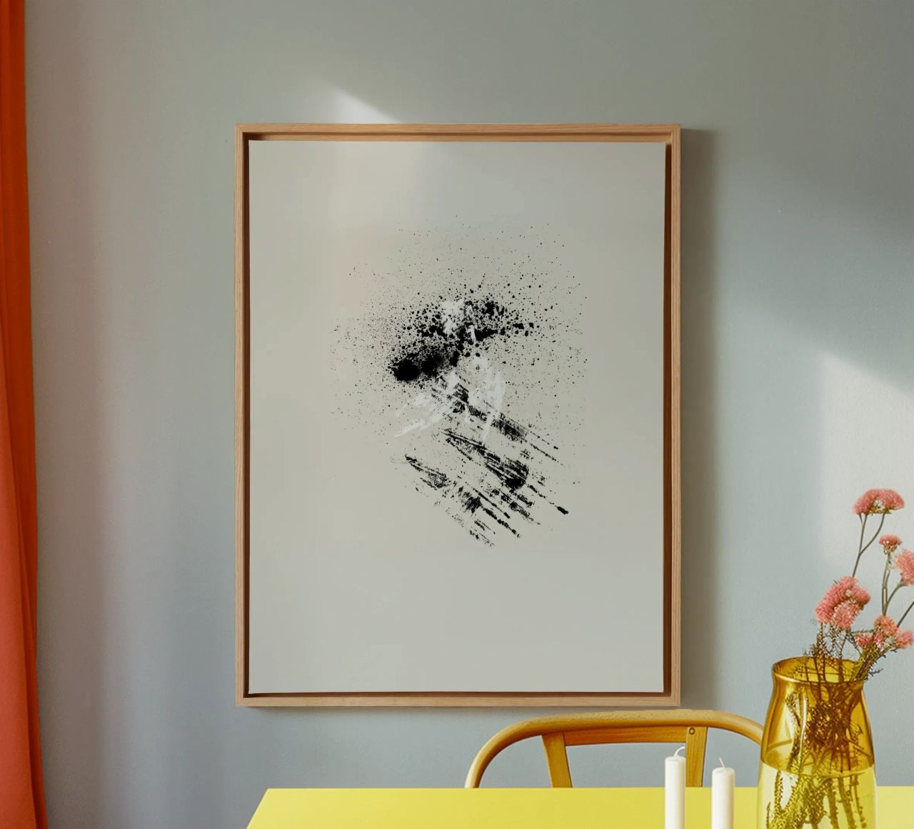 Modern abstract with beige background tela da Imaginative