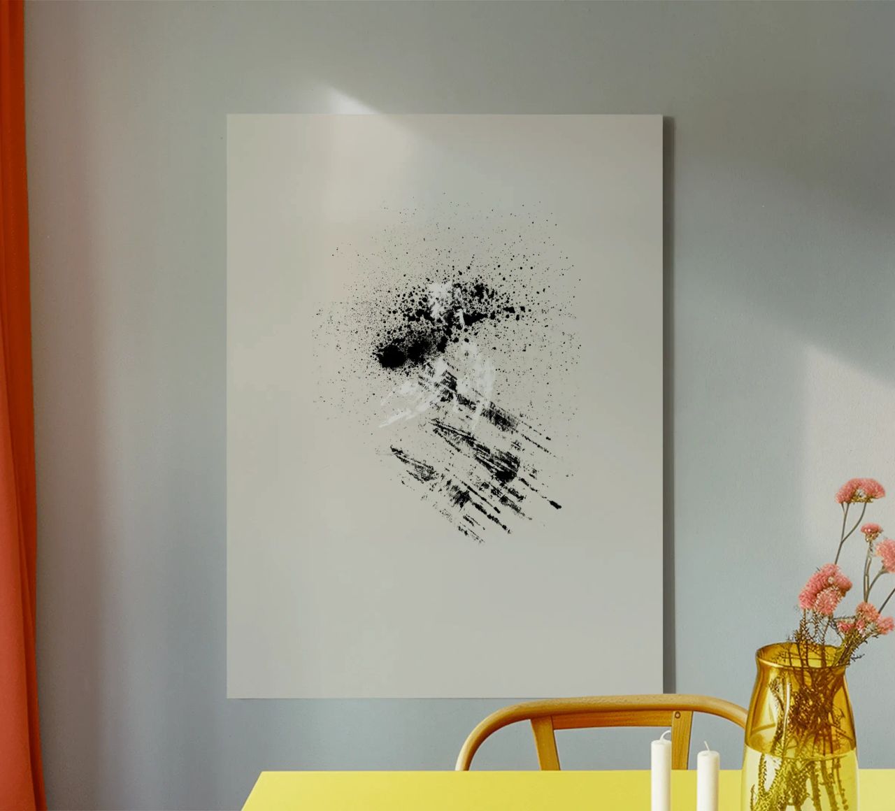 Modern abstract with beige background tela da Imaginative