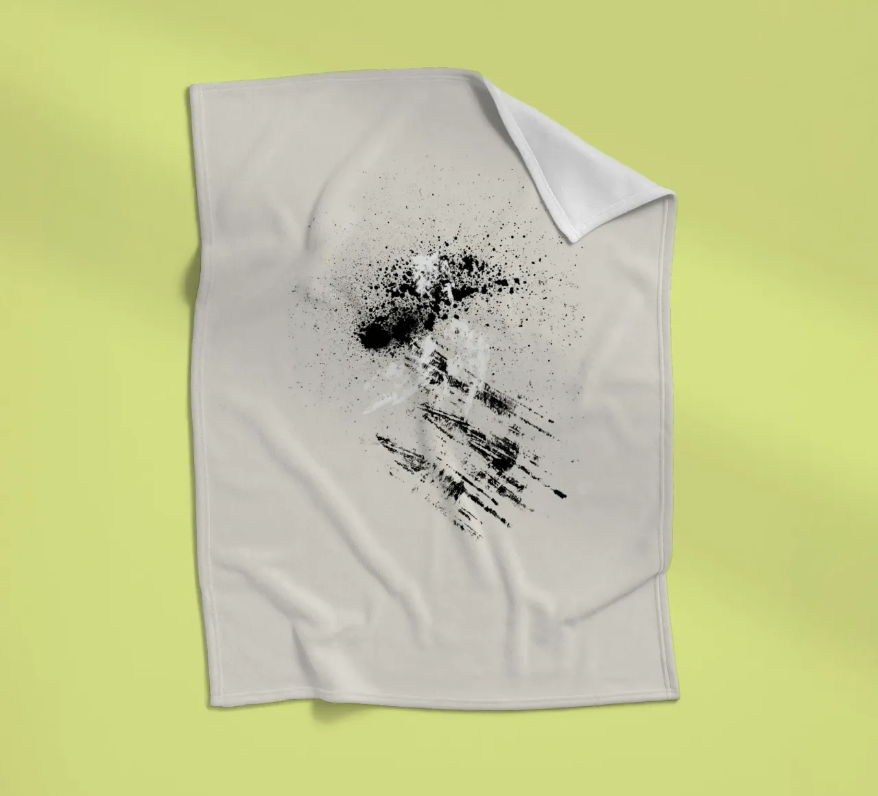 Modern abstract with beige background coperta in pile da Imaginative