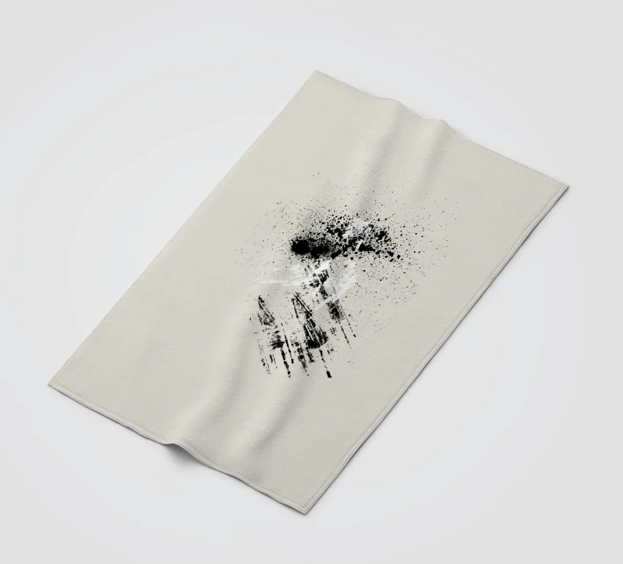 Modern abstract with beige background coperta in pile da Imaginative