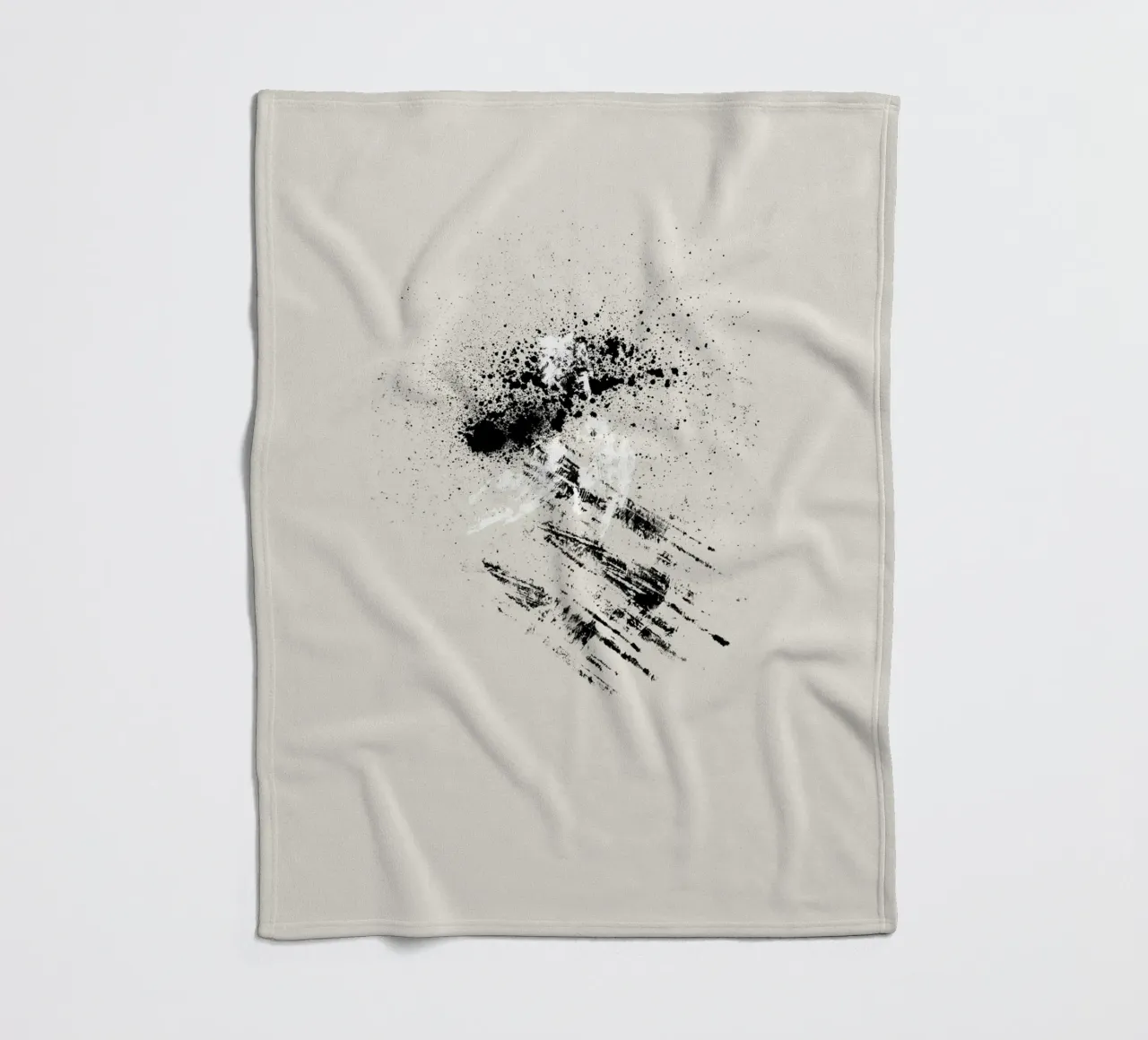 Modern abstract with beige background coperta in pile da Imaginative