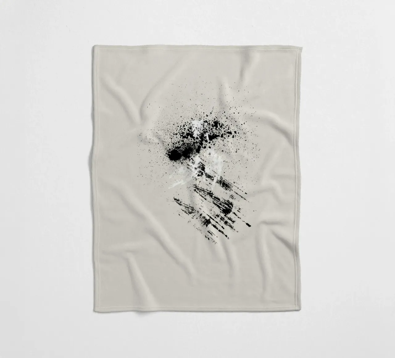 Modern abstract with beige background coperta in pile da Imaginative